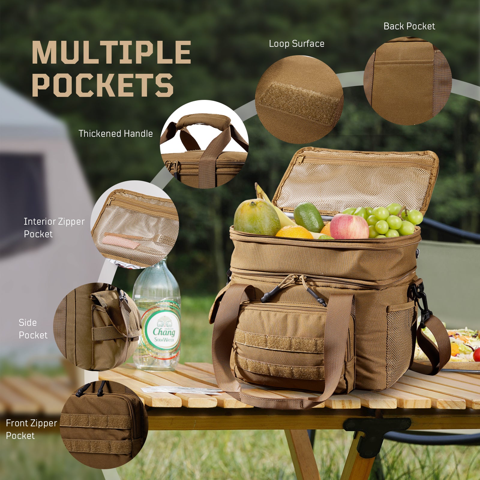 1TG Tactical Nylon Insulated Lunch Bag 18L-24L